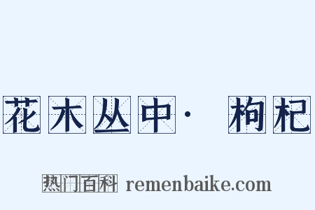 花木丛中·枸杞是什么意思的图片